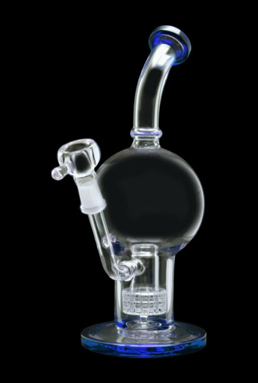 Shop Smoke Cartel Bent Neck Ball w/ Matrix Perc Water Pipe - 10 in. in australian
