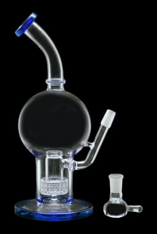 Shop Smoke Cartel Bent Neck Ball w/ Matrix Perc Water Pipe - 10 in. in australian