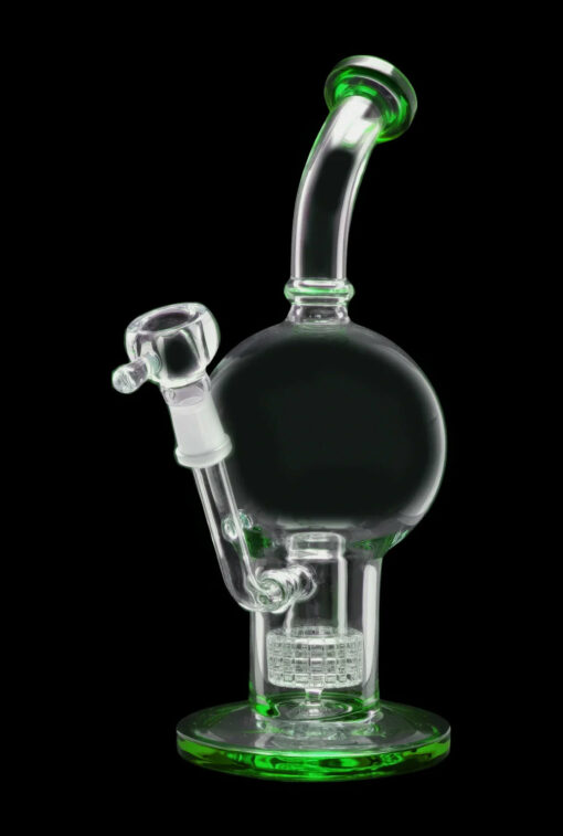 Shop Smoke Cartel Bent Neck Ball w/ Matrix Perc Water Pipe - 10 in. in australian