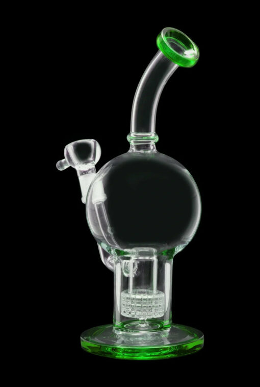 Shop Smoke Cartel Bent Neck Ball w/ Matrix Perc Water Pipe - 10 in. in australian