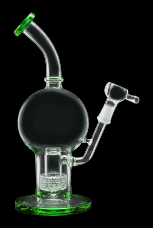 Shop Smoke Cartel Bent Neck Ball w/ Matrix Perc Water Pipe - 10 in. in australian