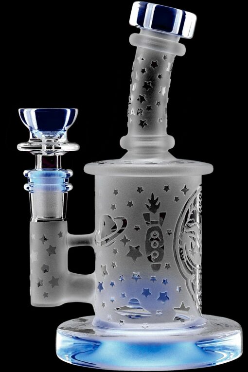 Shop Calibear Sandblasted Flower Of Life Mini Can Bong in australian