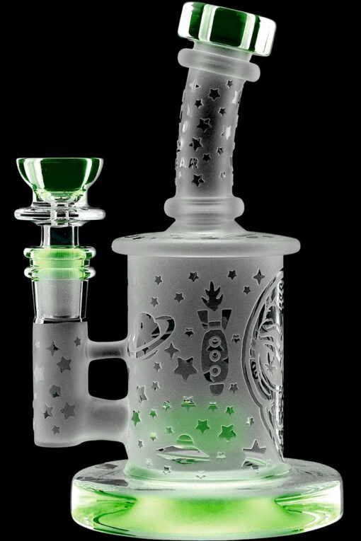Shop Calibear Sandblasted Flower Of Life Mini Can Bong in australian