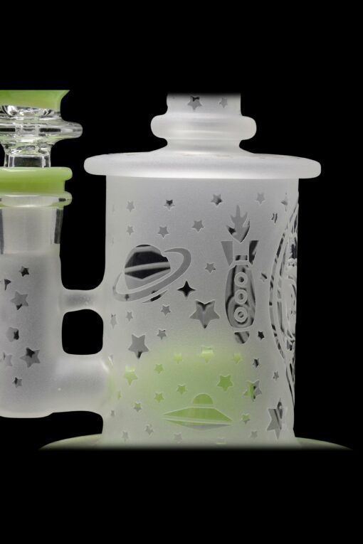 Shop Calibear Sandblasted Flower Of Life Mini Can Bong in australian