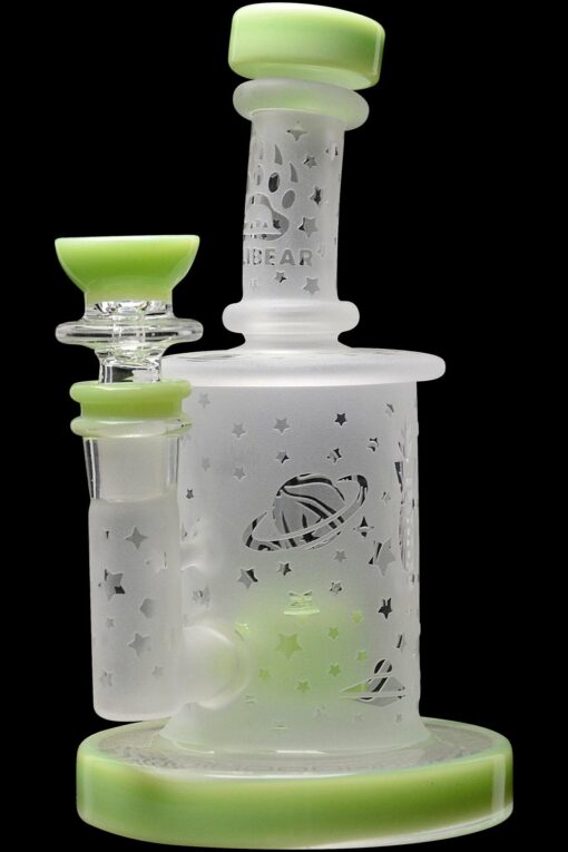 Shop Calibear Sandblasted Flower Of Life Mini Can Bong in australian