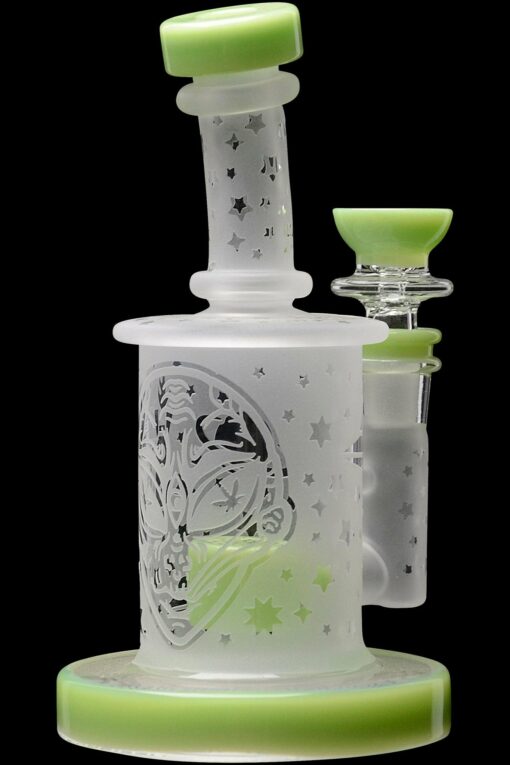 Shop Calibear Sandblasted Flower Of Life Mini Can Bong in australian