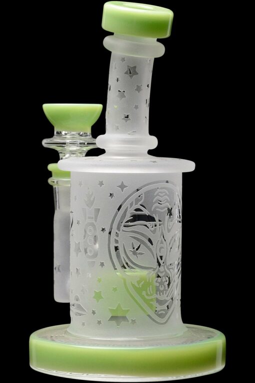 Shop Calibear Sandblasted Flower Of Life Mini Can Bong in australian