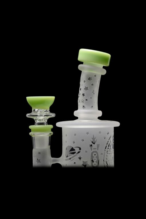 Shop Calibear Sandblasted Flower Of Life Mini Can Bong in australian