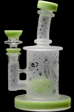 Shop Calibear Sandblasted Flower Of Life Mini Can Bong in australian