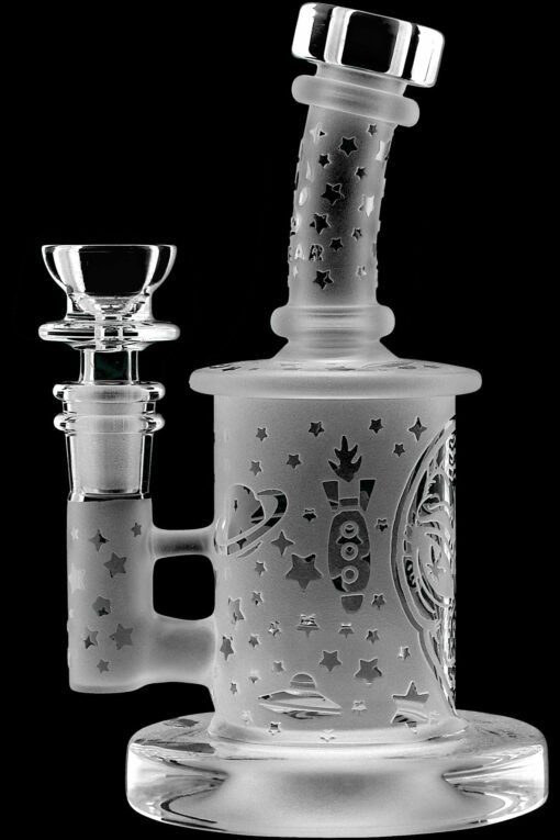 Shop Calibear Sandblasted Flower Of Life Mini Can Bong in australian