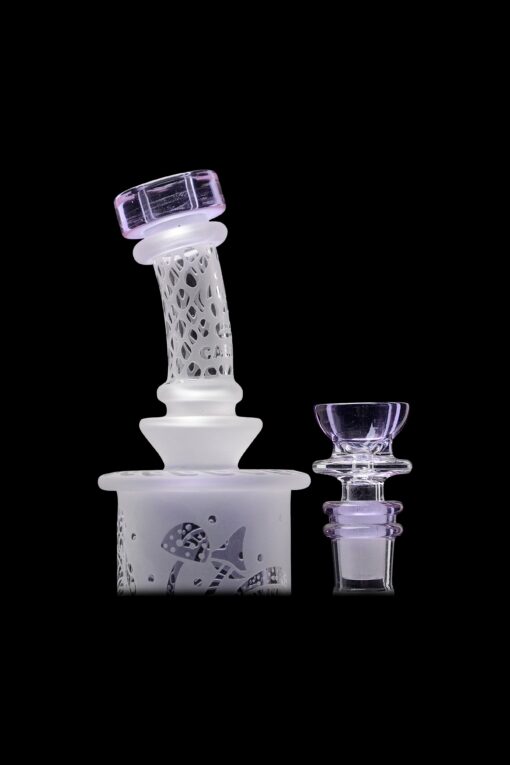 Shop Calibear Sandblasted Seed Of Life Perc Torus Can Bong in australian