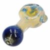 Shop Gold and Frit Spoon Pipe - 4 in in australian