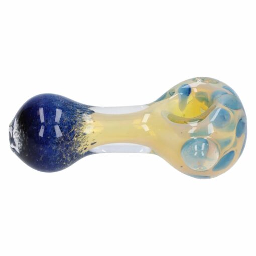 Shop Gold and Frit Spoon Pipe - 4 in in australian