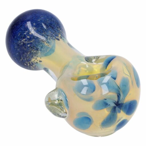 Shop Gold and Frit Spoon Pipe - 4 in in australian