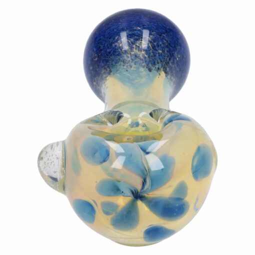 Shop Gold and Frit Spoon Pipe - 4 in in australian