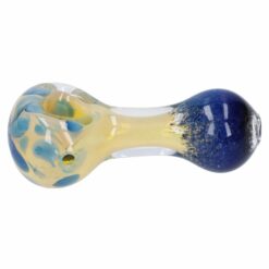 Shop Gold and Frit Spoon Pipe - 4 in in australian