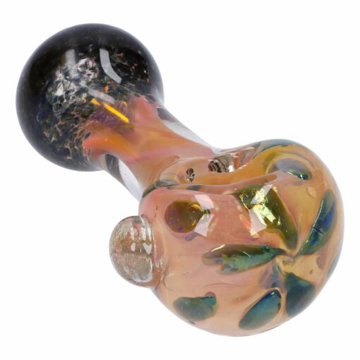 Shop Gold and Frit Spoon Pipe - 4 in in australian