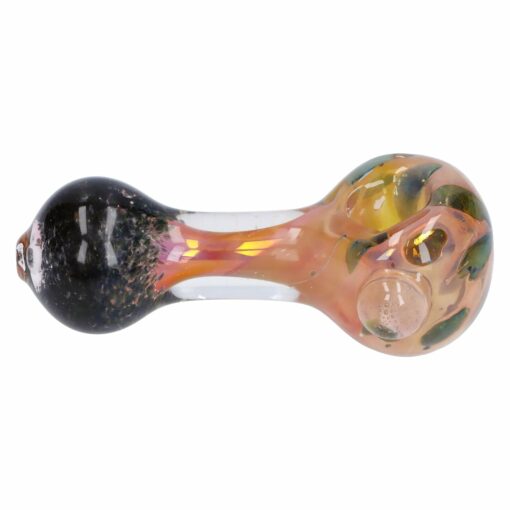 Shop Gold and Frit Spoon Pipe - 4 in in australian