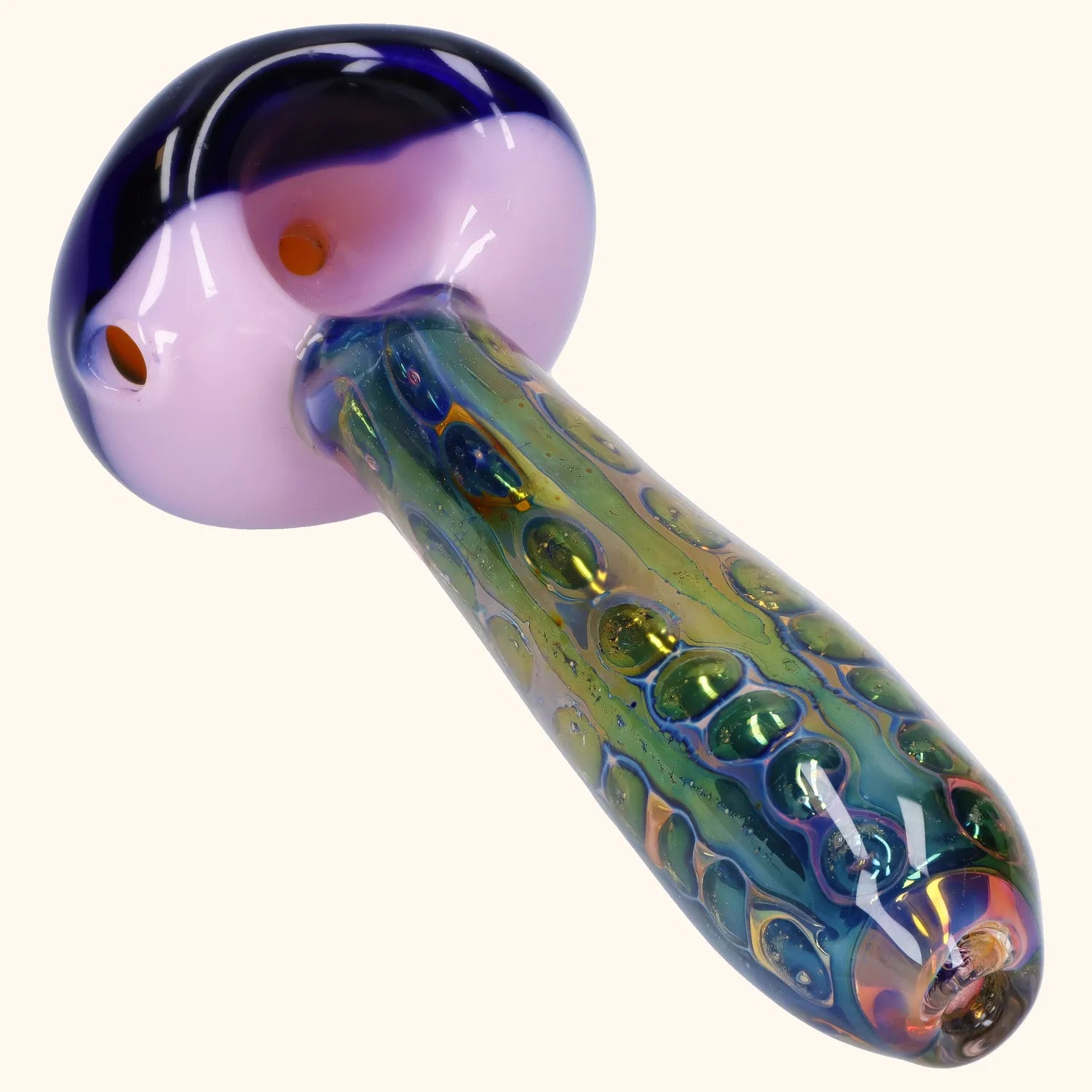 Shop Gold Fume Double Blown Bubble Trap Pipe - 4.5 in in australian