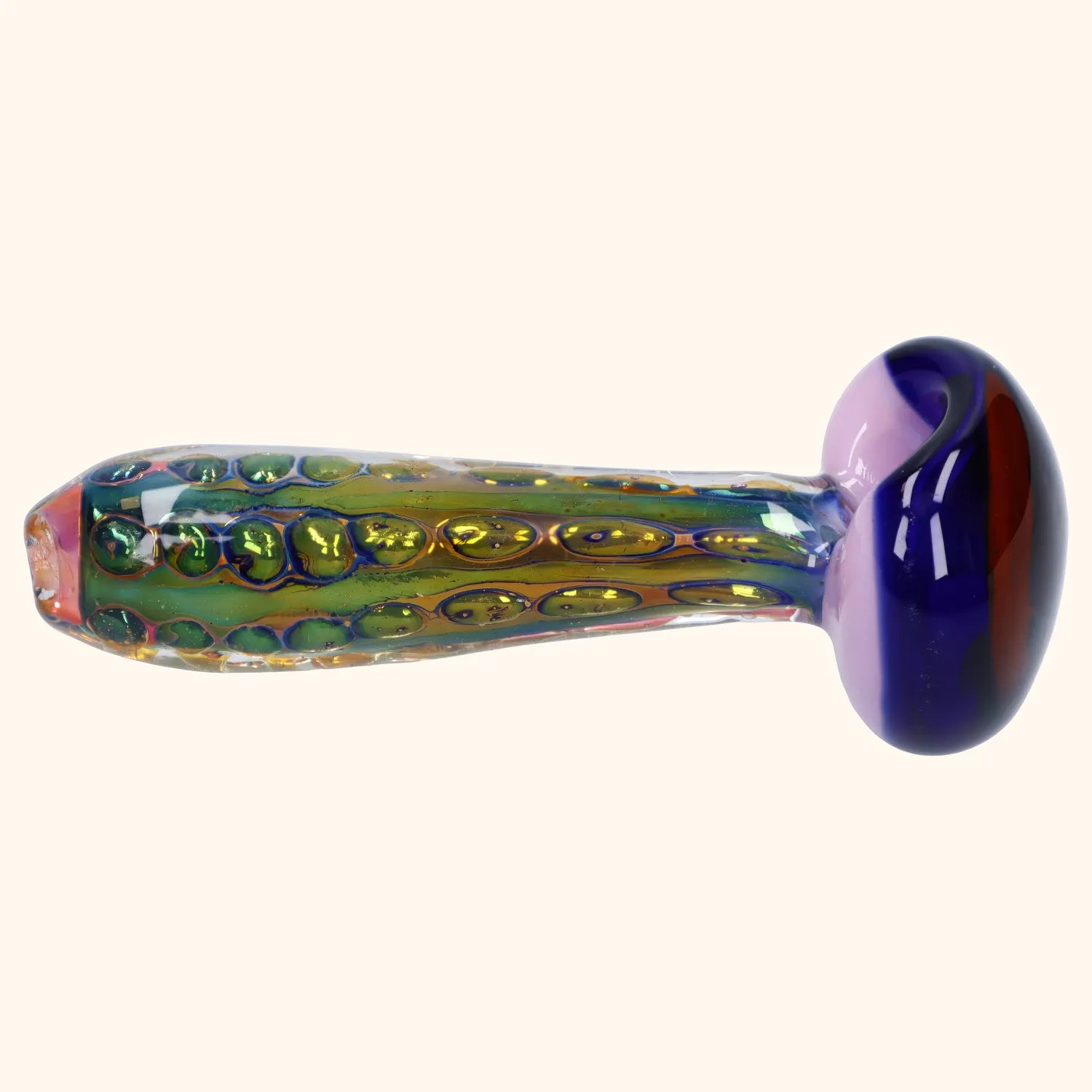 Shop Gold Fume Double Blown Bubble Trap Pipe - 4.5 in in australian
