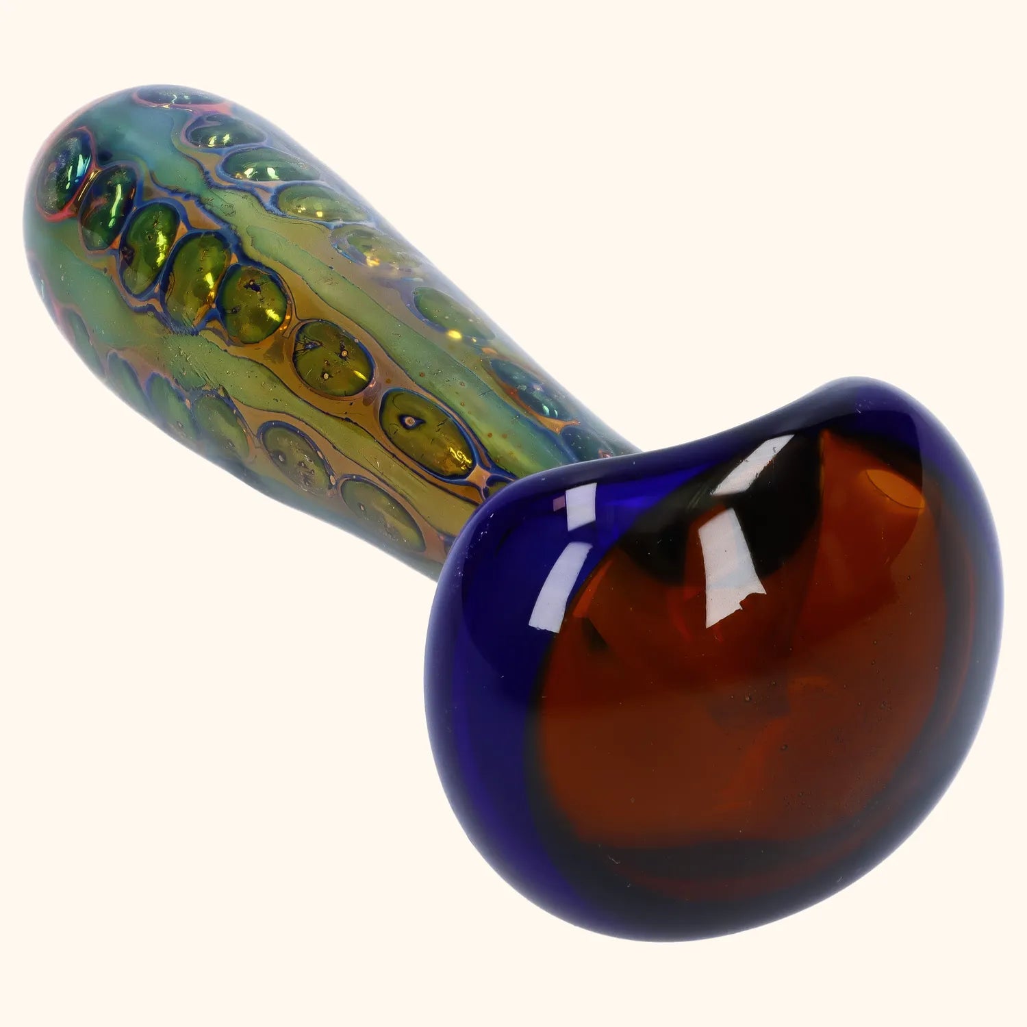 Shop Gold Fume Double Blown Bubble Trap Pipe - 4.5 in in australian