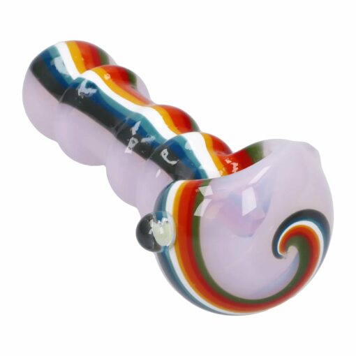 Shop Slime Rasta Rainbow Spoon Pipe - 4.5 in in australian