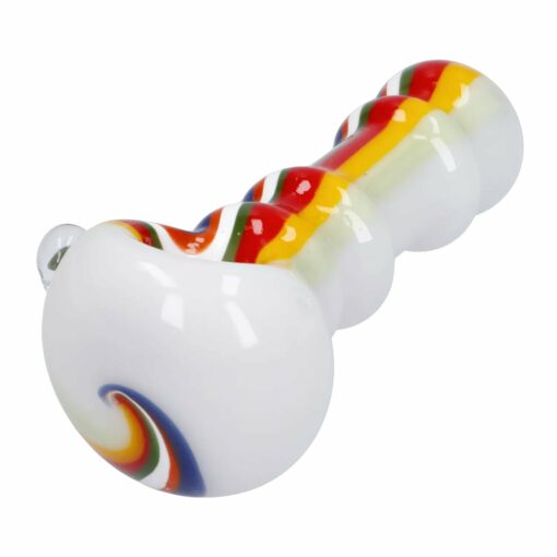 Shop Slime Rasta Rainbow Spoon Pipe - 4.5 in in australian