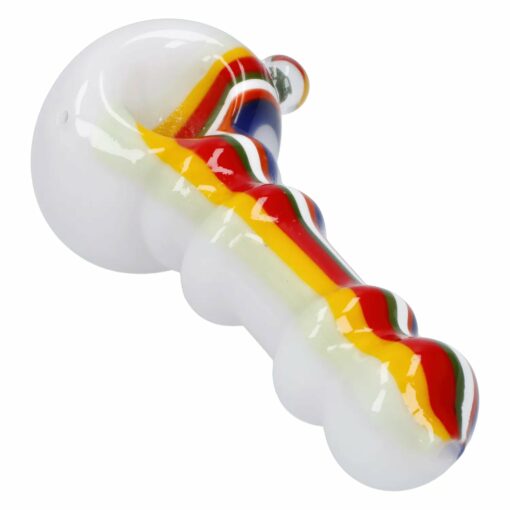 Shop Slime Rasta Rainbow Spoon Pipe - 4.5 in in australian