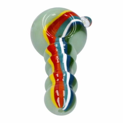 Shop Slime Rasta Rainbow Spoon Pipe - 4.5 in in australian
