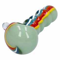 Shop Slime Rasta Rainbow Spoon Pipe - 4.5 in in australian