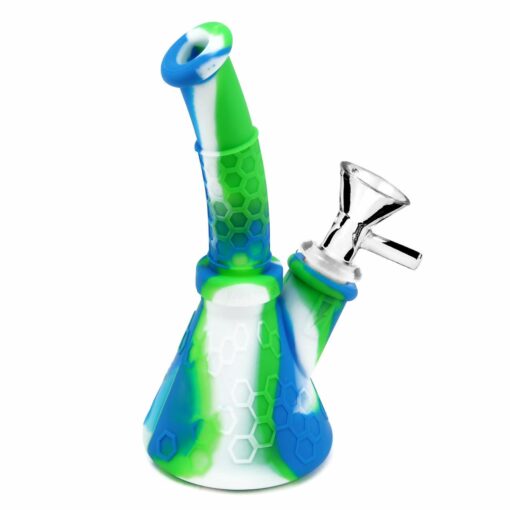 Shop PILOT DIARY Portable 6.4" Silicone Beaker Bong with 14mm Bowl in australian