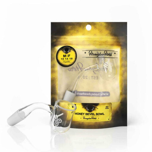 Shop HONEY BEVEL BOWL QUARTZ BANGER - 45° DEGREE | YL in australian