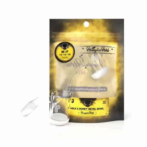 Shop HONEY & MILK BEVEL BOWL QUARTZ BANGER - 45° DEGREE | YL in australian