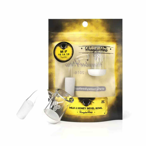 Shop HONEY & MILK BEVEL BOWL QUARTZ BANGER - 90° DEGREE | YL in australian