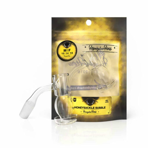 Shop HONEYSUCKLE BUBBLE QUARTZ BANGER - 45° DEGREE | YL in australian