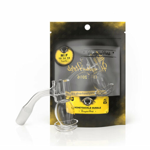 Shop HONEYSUCKLE BUBBLE QUARTZ BANGER - 45° DEGREE | BL in australian