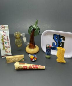 Shop Cali Palm Tree Bong Combo in australian