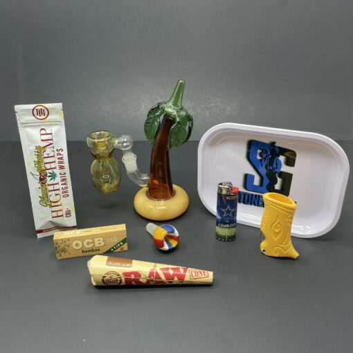 Shop Cali Palm Tree Bong Combo in australian