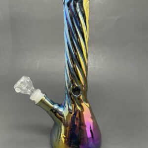 Shop 10" Rainbow Iridescent Beaker Bong in australian