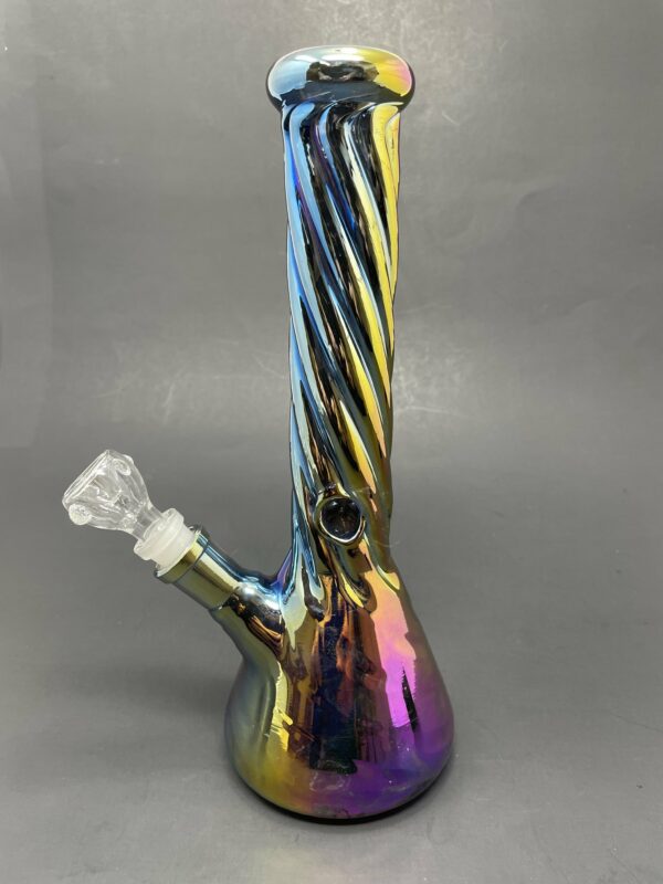 Shop 10" Rainbow Iridescent Beaker Bong in australian