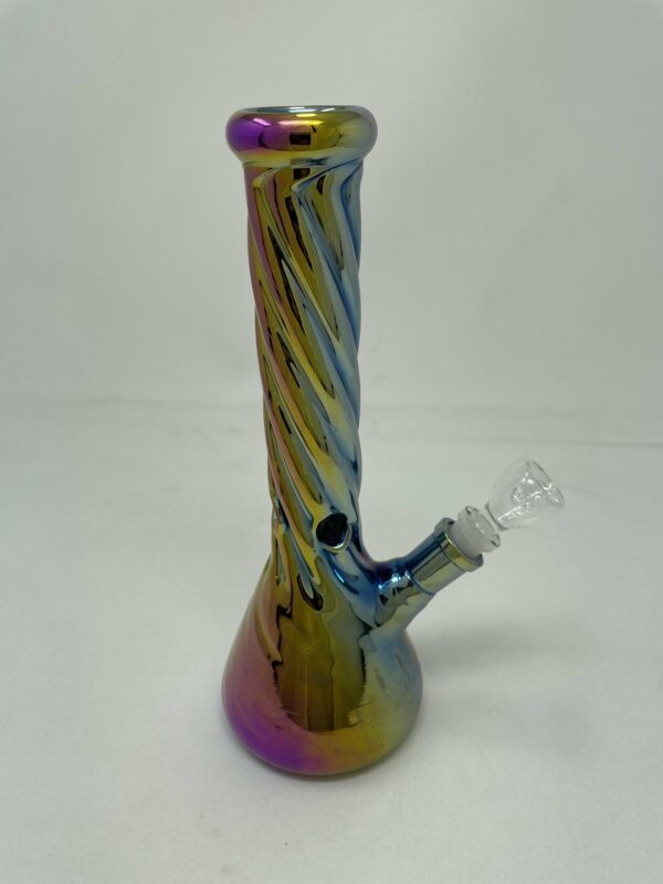 Shop 10" Rainbow Iridescent Beaker Bong in australian