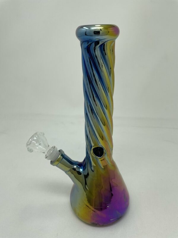 Shop 10" Rainbow Iridescent Beaker Bong in australian