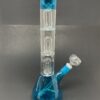 Shop 14" Neon Teal Triple Percolator Beaker Bong in australian
