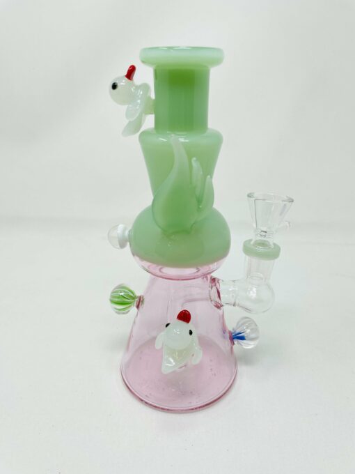 Shop 8" Premium Pink Crystal Duck Bong in australian