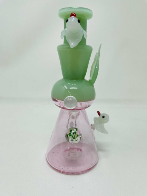 Shop 8" Premium Pink Crystal Duck Bong in australian