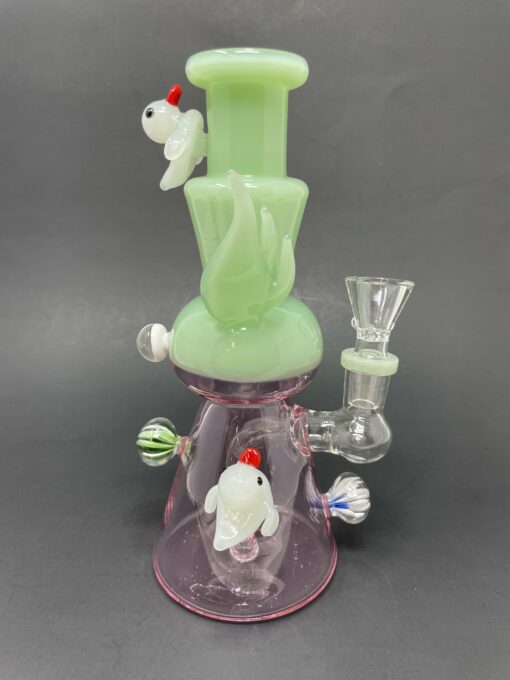 Shop 8" Premium Pink Crystal Duck Bong in australian
