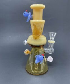 Shop 8" Premium Yellow Crystal Duck Bong in australian