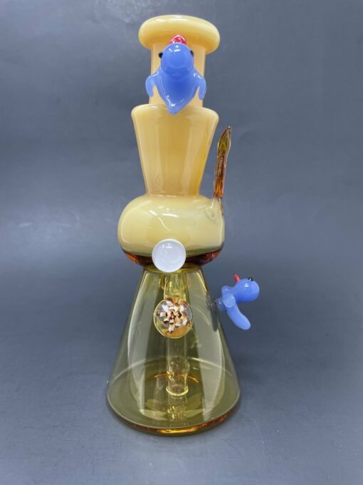 Shop 8" Premium Yellow Crystal Duck Bong in australian