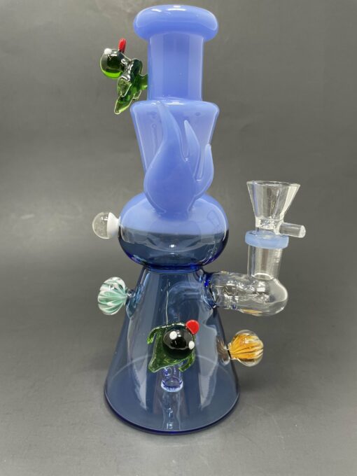 Shop 8" Premium Blue Crystal Duck Bong in australian