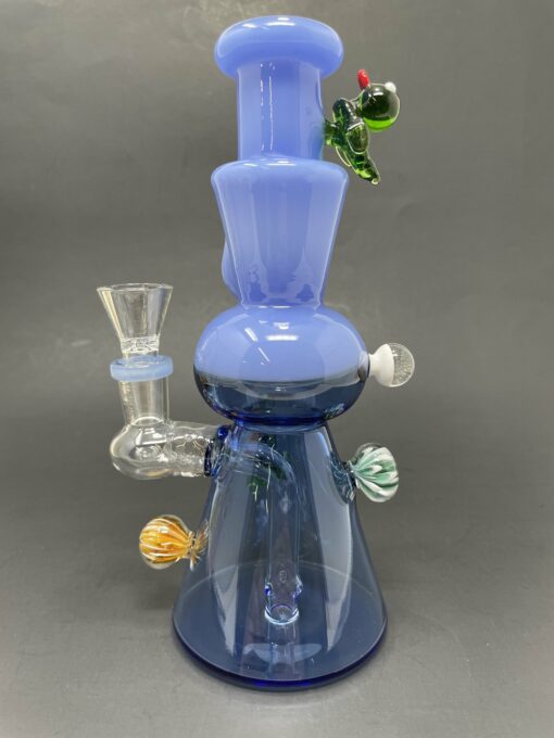 Shop 8" Premium Blue Crystal Duck Bong in australian